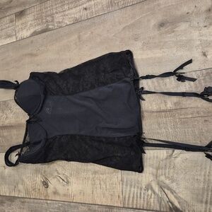 Victoria's Secret Sexy Little Things Lace Bustier Garter Belt 36B